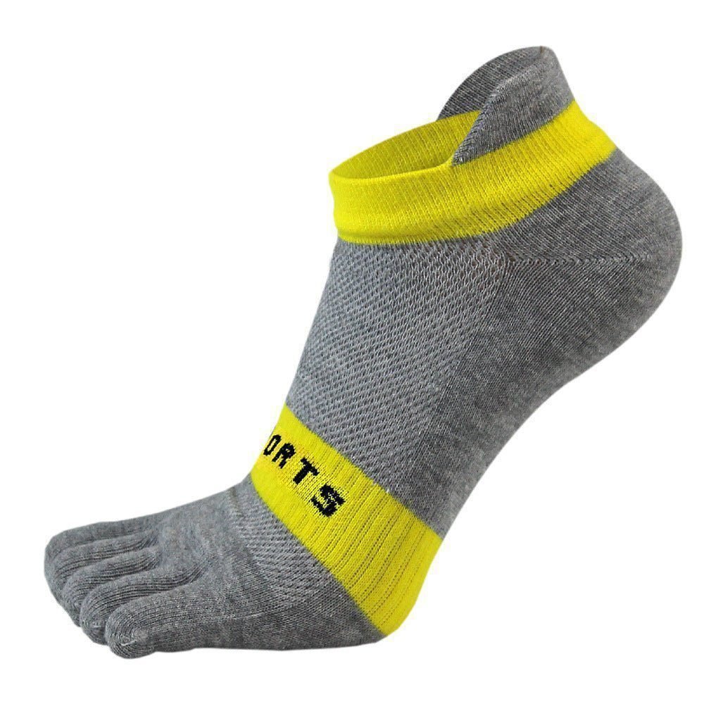 Men’s Breathable Cotton Five-Toe Sports Socks - Summer Lightweight Toe Socks with Moisture-Wicking & Barefoot Feel for Running, Yoga, Gym-5PRS 4 Men’s Breathable Cotton Five-Toe Sports Socks - Summer Lightweight Toe Socks with Moisture-Wicking & Barefoot Feel for Running, Yoga, Gym-5PRS - Image 4