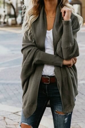 Autumn and Winter New Sweater Knitted Sweater Cardigan Large Size Women's Sweater Jacket Sweater