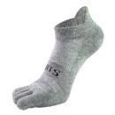 Men’s Breathable Cotton Five-Toe Sports Socks - Summer Lightweight Toe Socks with Moisture-Wicking & Barefoot Feel for Running, Yoga, Gym-5PRS