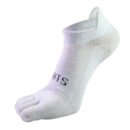 Men’s Breathable Cotton Five-Toe Sports Socks - Summer Lightweight Toe Socks with Moisture-Wicking & Barefoot Feel for Running, Yoga, Gym-5PRS