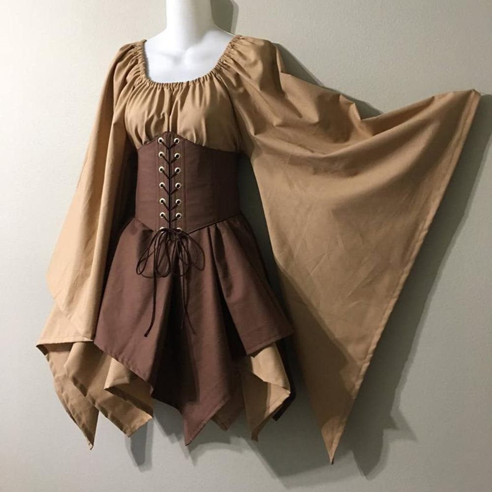New Party Long-sleeved Women's Renaissance Medieval Dress 14 undefined