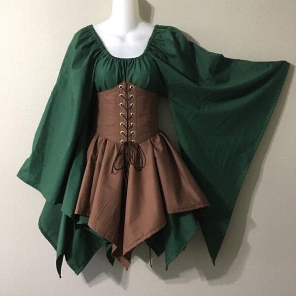 New Party Long-sleeved Women's Renaissance Medieval Dress - Image 5