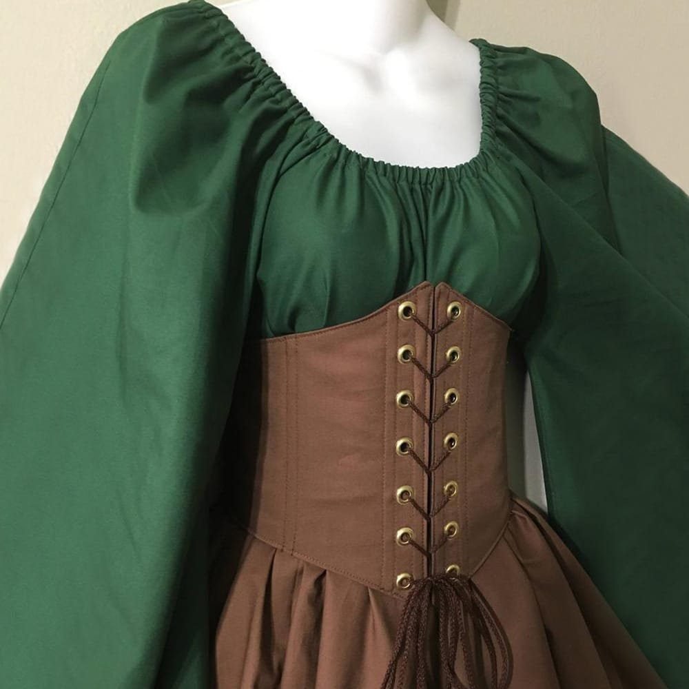 New Party Long-sleeved Women's Renaissance Medieval Dress 18 undefined