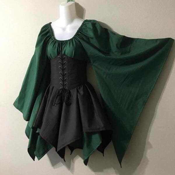 New Party Long-sleeved Women's Renaissance Medieval Dress - Image 2