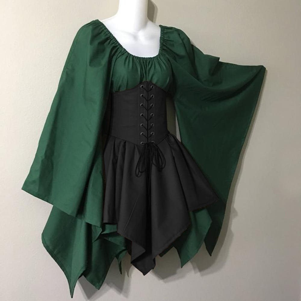 New Party Long-sleeved Women's Renaissance Medieval Dress 16 undefined