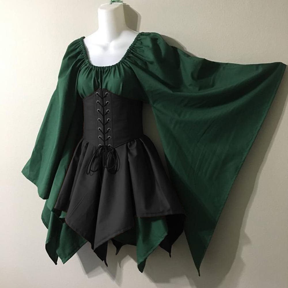 New Party Long-sleeved Women's Renaissance Medieval Dress 17 undefined