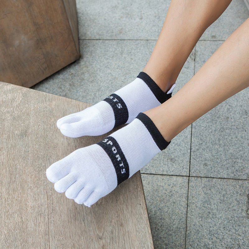 Men’s Breathable Cotton Five-Toe Sports Socks - Summer Lightweight Toe Socks with Moisture-Wicking & Barefoot Feel for Running, Yoga, Gym-5PRS 2 Men’s Breathable Cotton Five-Toe Sports Socks - Summer Lightweight Toe Socks with Moisture-Wicking & Barefoot Feel for Running, Yoga, Gym-5PRS - Image 2