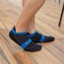 Men’s Breathable Cotton Five-Toe Sports Socks - Summer Lightweight Toe Socks with Moisture-Wicking & Barefoot Feel for Running, Yoga, Gym-5PRS