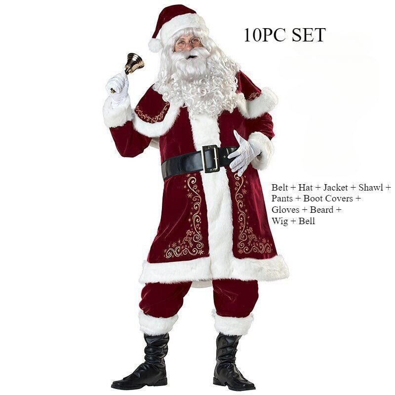 Santa Claus Couple Clothing Vintage Court Dress Women's Cosplay Makeup Ball Performance Clothing 10 Santa Claus Couple Clothing Vintage Court Dress Women's Cosplay Makeup Ball Performance Clothing - Image 10