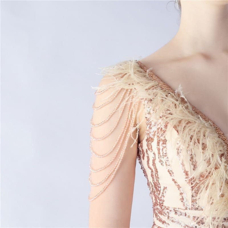 Luxe Feather & Sequin Maxi Gown | Heavy Beadwork 59 103A2632.jpg