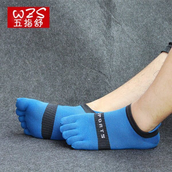 Men’s Breathable Cotton Five-Toe Sports Socks - Summer Lightweight Toe Socks with Moisture-Wicking & Barefoot Feel for Running, Yoga, Gym-5PRS 9 Men’s Breathable Cotton Five-Toe Sports Socks - Summer Lightweight Toe Socks with Moisture-Wicking & Barefoot Feel for Running, Yoga, Gym-5PRS - Image 9