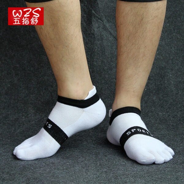 Men’s Breathable Cotton Five-Toe Sports Socks - Summer Lightweight Toe Socks with Moisture-Wicking & Barefoot Feel for Running, Yoga, Gym-5PRS 11 Men’s Breathable Cotton Five-Toe Sports Socks - Summer Lightweight Toe Socks with Moisture-Wicking & Barefoot Feel for Running, Yoga, Gym-5PRS - Image 11