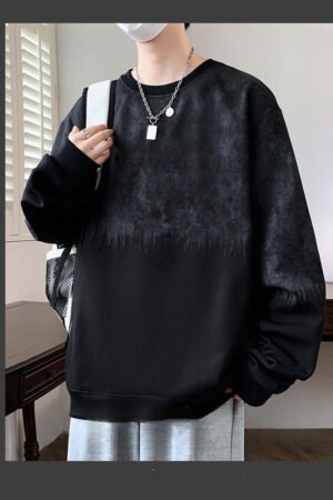 Autumn and Winter Large Size Public Version Design Sweater Men's Top Loose and Versatile Explosion
