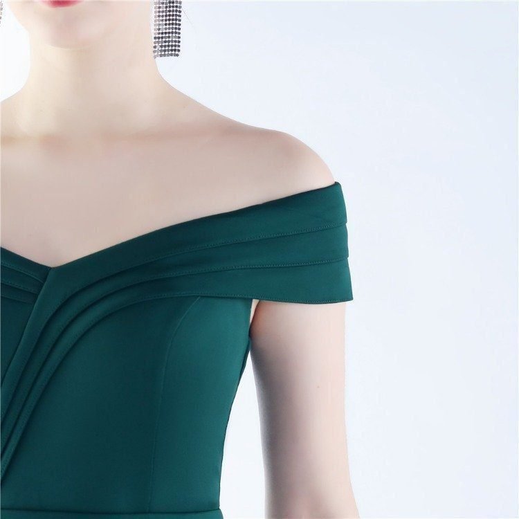 Satin One-Shoulder Evening Gown: Luxe Slit Formal Dress Wedding Guest Party Maxi 45 103A7992.jpg