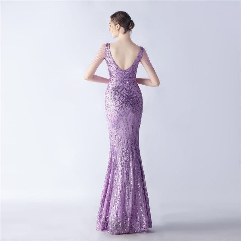 Luxe Feather & Sequin Maxi Gown | Heavy Beadwork 39 103A2532.jpg