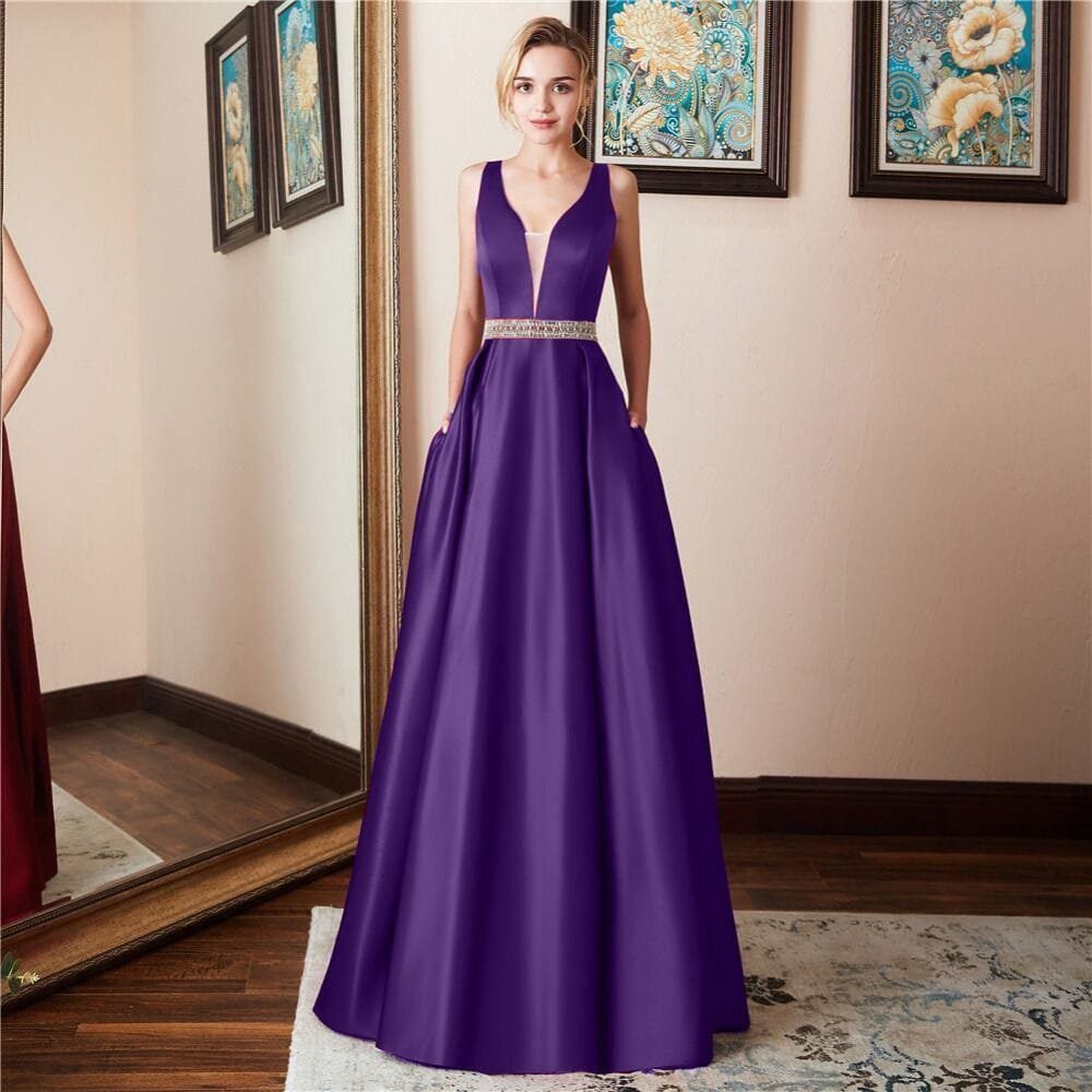 New Banquet Sleeveless Backless Evening Dress 17 undefined