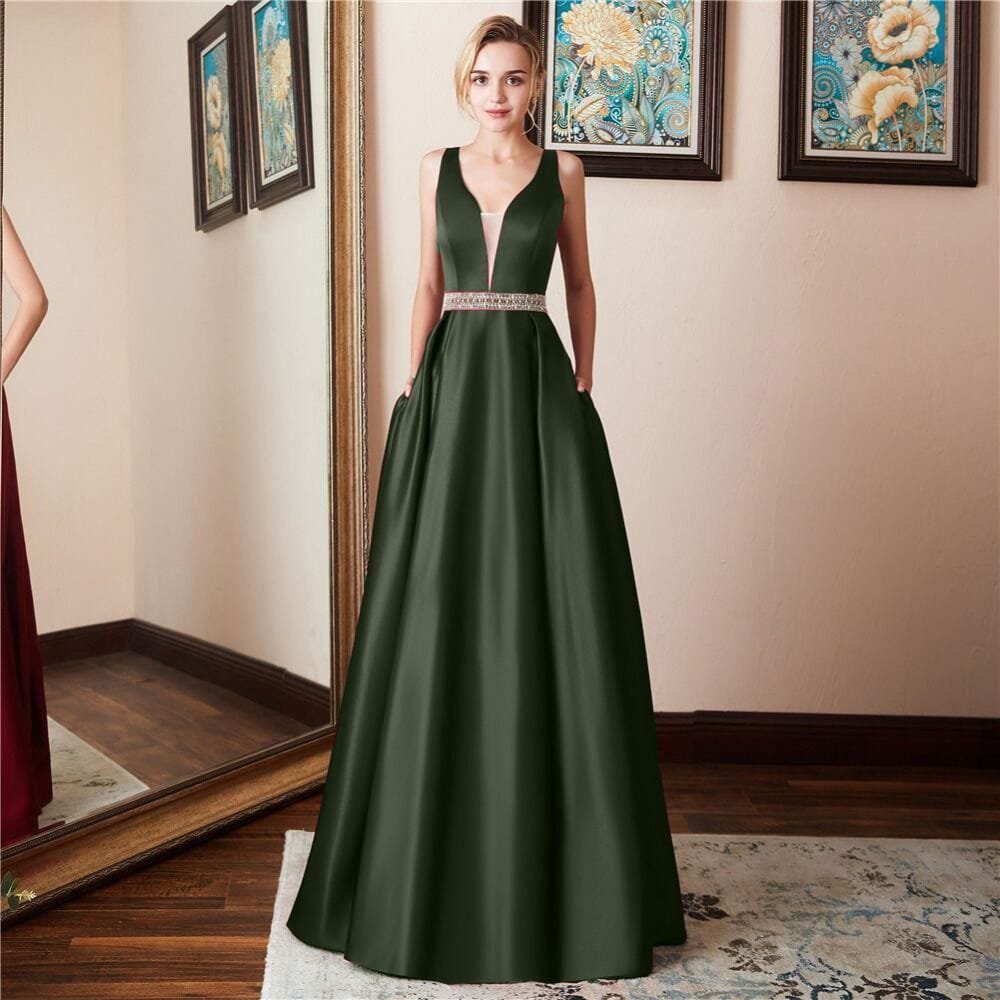 New Banquet Sleeveless Backless Evening Dress 15 undefined