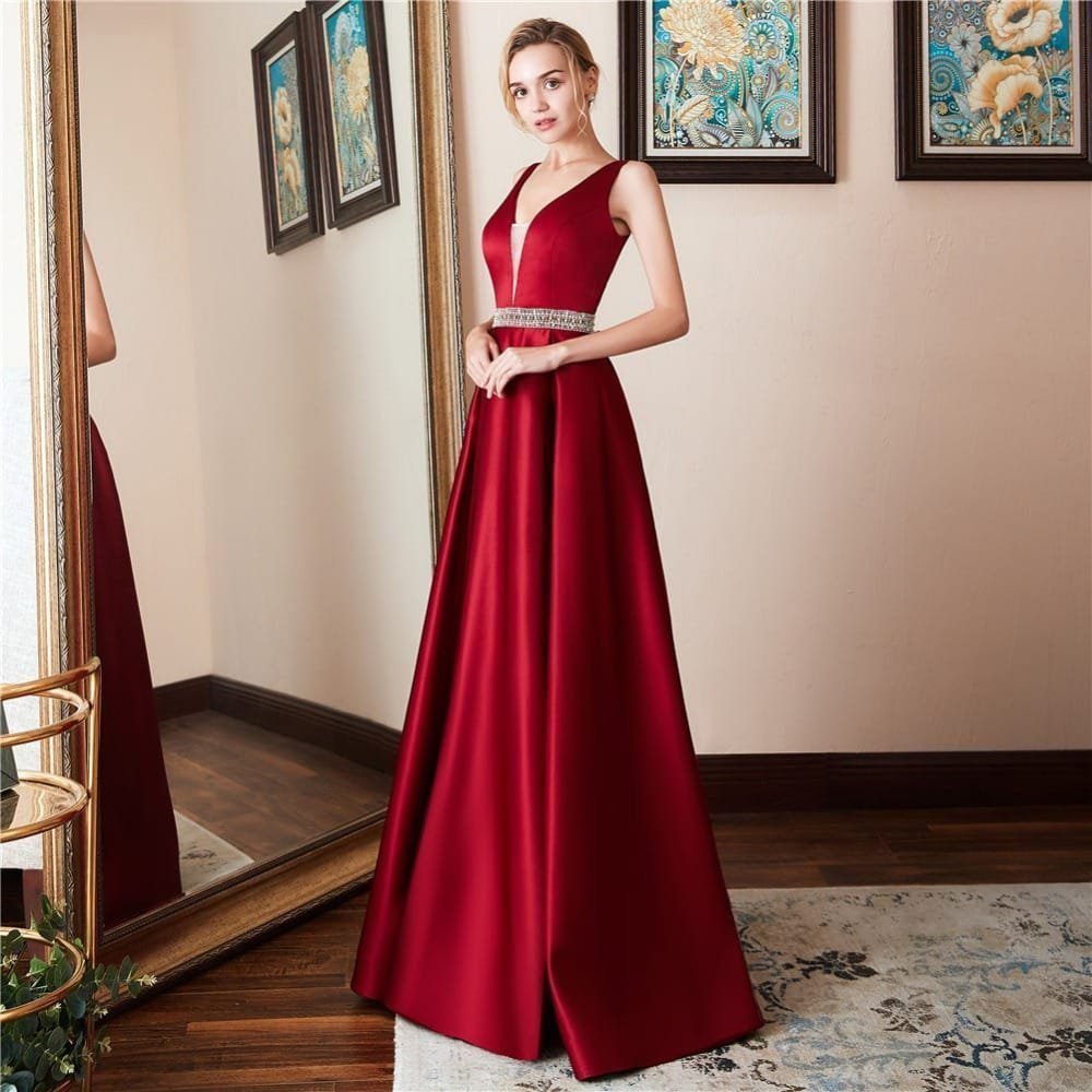 New Banquet Sleeveless Backless Evening Dress 21 undefined