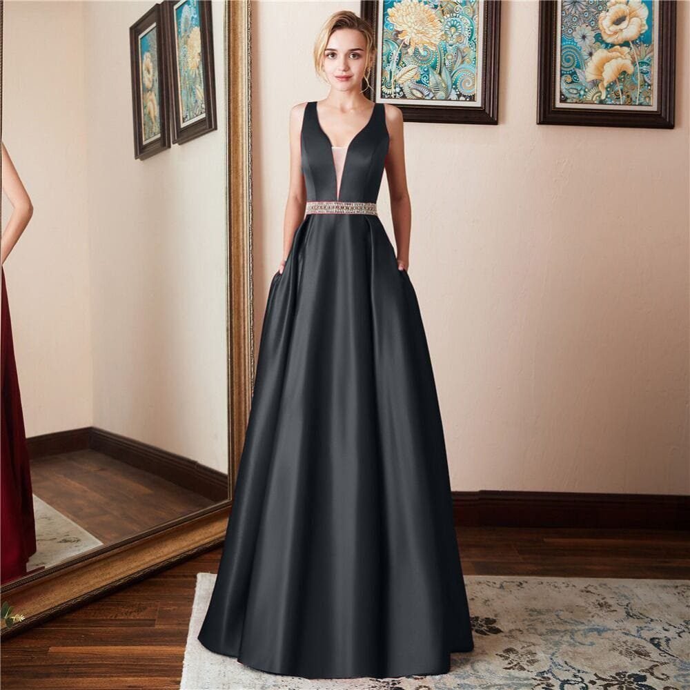 New Banquet Sleeveless Backless Evening Dress 16 undefined