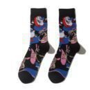 Men's Wholesale Trendy Socks Female Animation Cartoon Cotton Socks Comic Male Medium Tube Pirate Socks-5PRS
