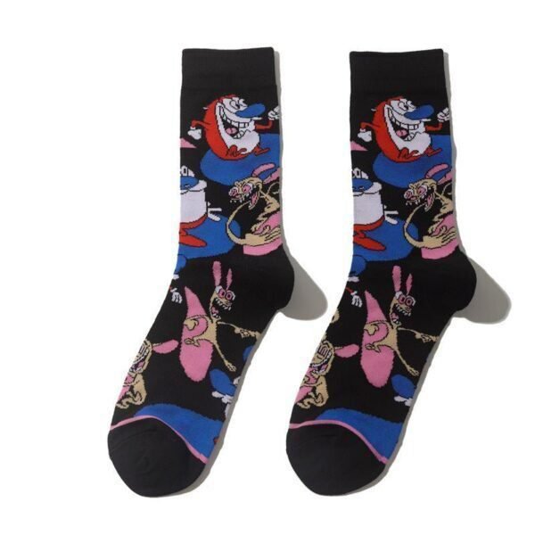 Men's Wholesale Trendy Socks Female Animation Cartoon Cotton Socks Comic Male Medium Tube Pirate Socks-5PRS 7 Men's Wholesale Trendy Socks Female Animation Cartoon Cotton Socks Comic Male Medium Tube Pirate Socks-5PRS - Image 7
