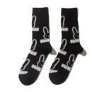Men's Wholesale Trendy Socks Female Animation Cartoon Cotton Socks Comic Male Medium Tube Pirate Socks-5PRS