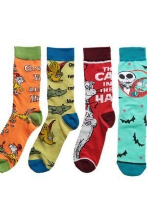 Christmas Cotton Men's Four Seasons Cartoon Tide Socks Men's Socks Animal Socks-5PRS
