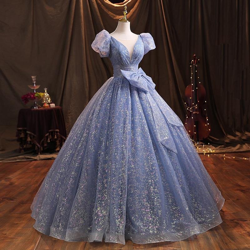 Blue Evening Dress Dress Female New Temperament Socialite Banquet Performance Host Art Exam Vocal Dress Looks Thin 12 O1CN0166YJJ91eWAnHZMLHr 2215436973878 0 cib