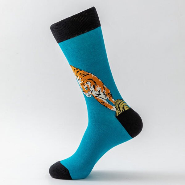 Men's Socks Large Size Stockings Large Cotton Socks Large Medium Tube Sports Socks-5prs - Image 10