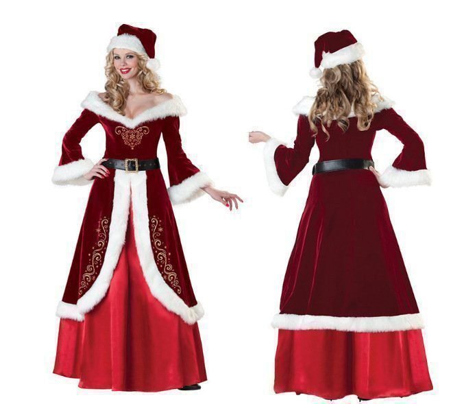 Santa Claus Couple Clothing Vintage Court Dress Women's Cosplay Makeup Ball Performance Clothing 15 hmqViviiyNSAyin8WueXt+JWLxKH1Fy4kcWm