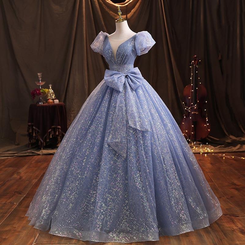 Blue Evening Dress Dress Female New Temperament Socialite Banquet Performance Host Art Exam Vocal Dress Looks Thin 11 O1CN0199T7iy1eWAnJfg2bU 2215436973878 0 cib
