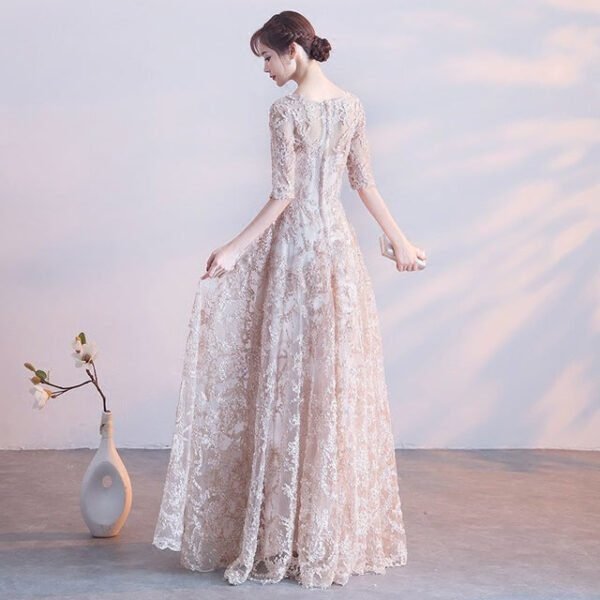 Art Test Dress Female Beauty Voice Solo Show Thin New Niche Vocal Broadcasting Host Long Performance Dress - Image 3