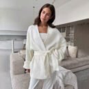 Lace-up Bathrobe Wind Knitted Sweater Women's Autumn and Winter Lazy Wind Jacket Medium and Long Cardigan