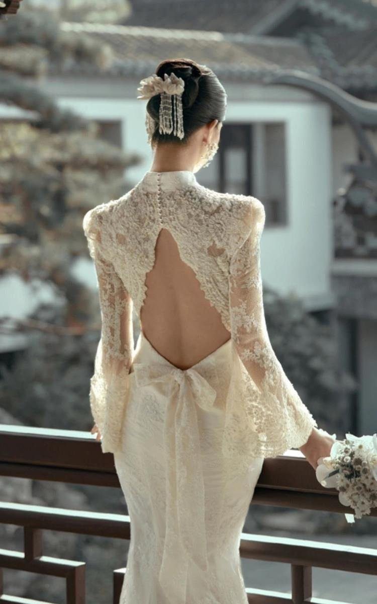 Light Wedding Dress French Travel Photography Simple White Thin Lace Fishtail Small Trailing Retro New Welcome Dress 11 O1CN01EnfbAK1wFpjZQqwVk 2208245606279 0 cib