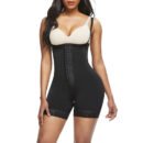Premium Bodycon Bodysuit - High-Waisted 4-Way Stretch Shapewear with Zippered Breast & Tummy Control for Women's Athleisure skinny Tights