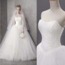 Tube top Wang Weiwei wedding dress Qi Di new simple soft gauze bridal wedding dress
