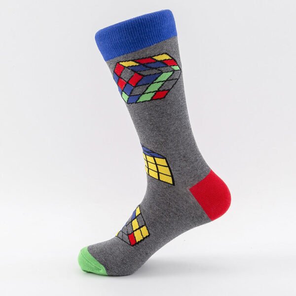 Men's Socks Large Size Stockings Large Cotton Socks Large Medium Tube Sports Socks-5prs - Image 32