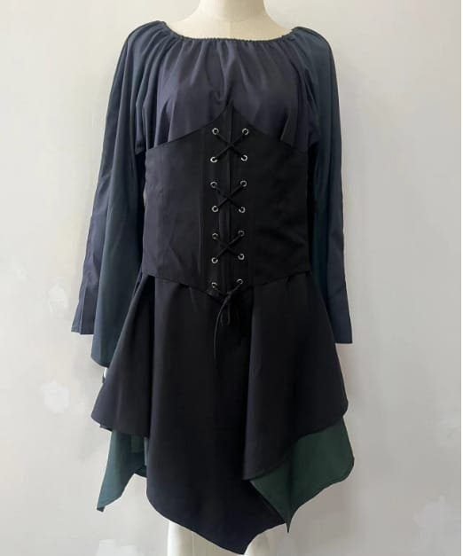 New Party Long-sleeved Women's Renaissance Medieval Dress 22 undefined