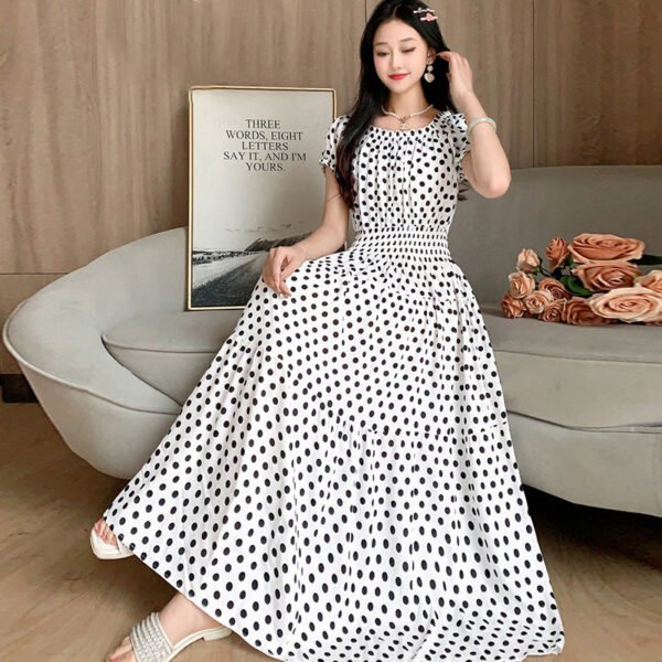 Prairie Dream Dress: Tiered Cotton Maxi - Cold Shoulder & Smocked Waist - Image 47