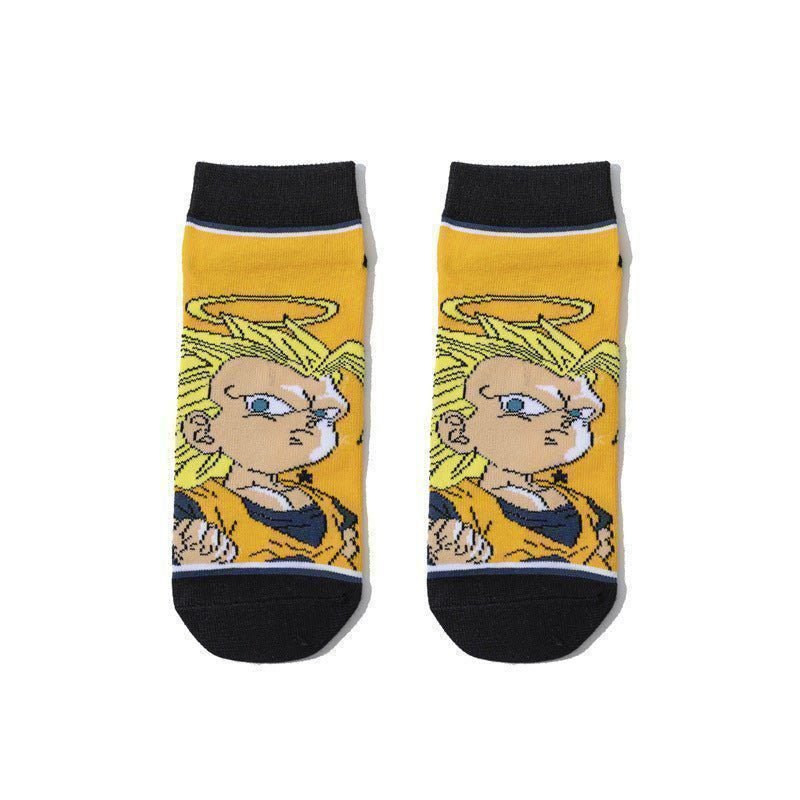 Wholesale Men's Short Cartoon Animation Cotton Female Comic Boat Socks Personalized Animation Short Sock-5PRS 12 Wholesale Men's Short Cartoon Animation Cotton Female Comic Boat Socks Personalized Animation Short Sock-5PRS - Image 12