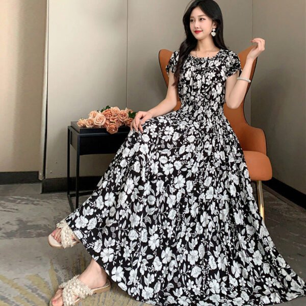 Prairie Dream Dress: Tiered Cotton Maxi - Cold Shoulder & Smocked Waist - Image 52