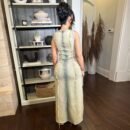Denim Suit Set - Asymmetric Vest & High-Slit Skirt | Y2K Streetwear Coord Outfit