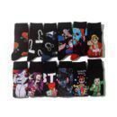 Men's Wholesale Trendy Socks Female Animation Cartoon Cotton Socks Comic Male Medium Tube Pirate Socks-5PRS