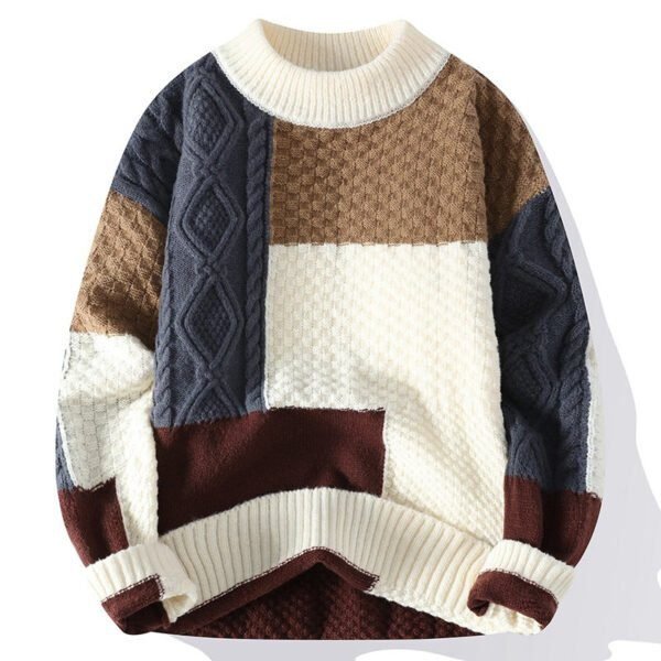 Men's Sweater Autumn and Winter New Men's Knitted Sweater Casual Men's Warm Outdoor Boys Loose Men's Clothes