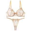 French Lace Bralette Set: Sheer Lift & Side-Support
