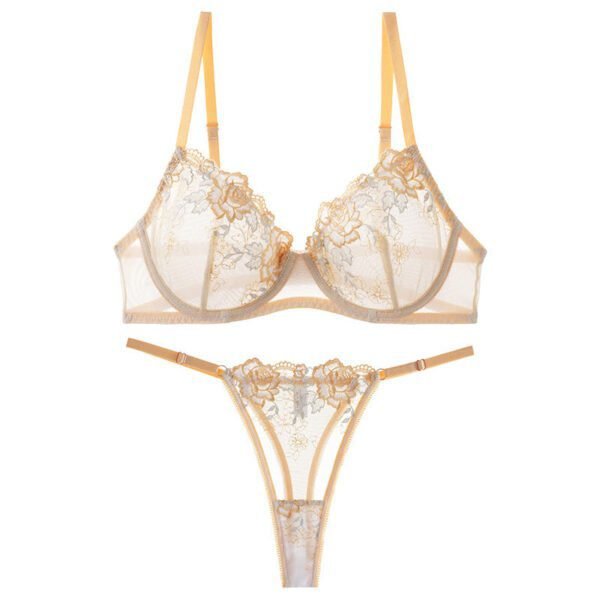 French Lace Bralette Set: Sheer Lift & Side-Support - Image 4