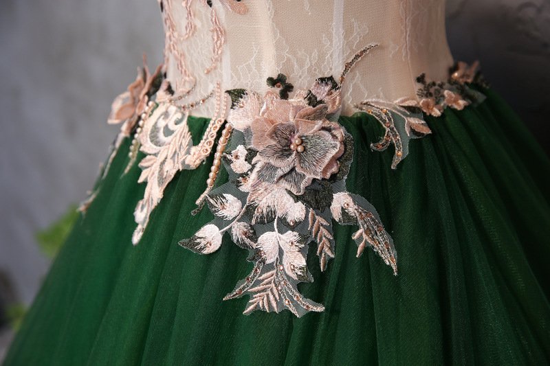 Fairy Evening Dress New Green Art Exam Bel Canto Dance ** Singing Hosting Trouser Dress Shoulder Performance Dress Female Skinny 14 O1CN01YjyYa11eWAsoAP6DJ 2215436973878 0 cib