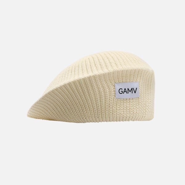 Autumn and Winter New Metal Standard Beret Children Big Head Circumference Show Face Small Reverse Wear Woolen Forward Hat - Image 35