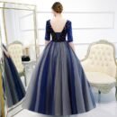 Color Yarn New Chorus Performance Student Vocal Solo Art Test Clothing Puffy Skirt Long Evening Dress Women
