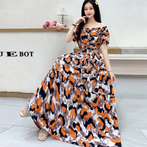 Prairie Dream Dress: Tiered Cotton Maxi - Cold Shoulder & Smocked Waist - Image 50